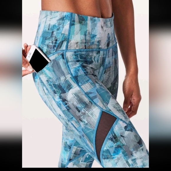 Lululemon Womens Blue On Pace Tight 7/8 Sun Dazed Legging 8 - Picture 2 of 13